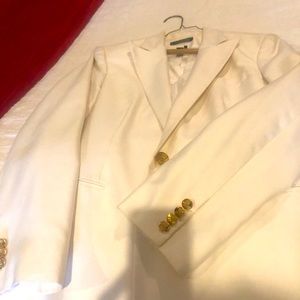 White Ralph Lauren jacket w/gold buttons. Classy